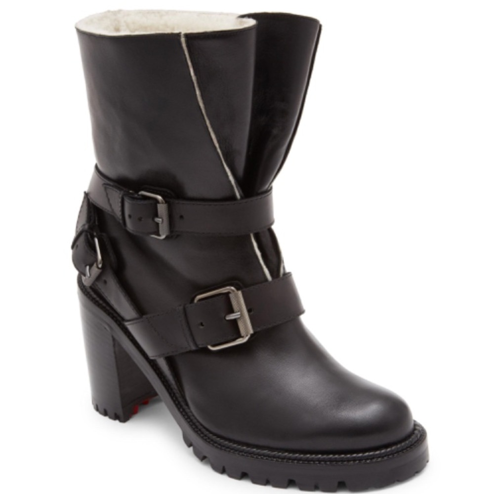 Christian Louboutin Viyonce motorcycle boots